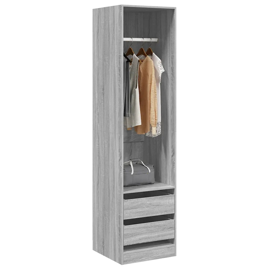 Armadio con Cassetti Grigio Sonoma 50x50x200 Legno Multistrato CFW6345751