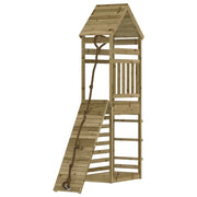 Casetta da gioco con parete da arrampicata 55 x 175 x 264 cm legno di pino impregnato 02_0004854