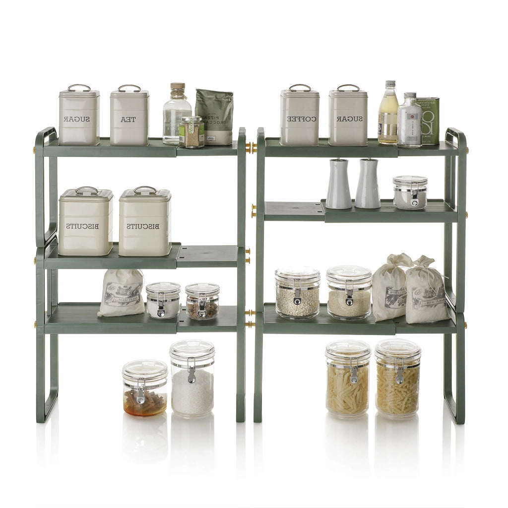 Organizzatore 2 ripiani per scaffali ATOS verde
