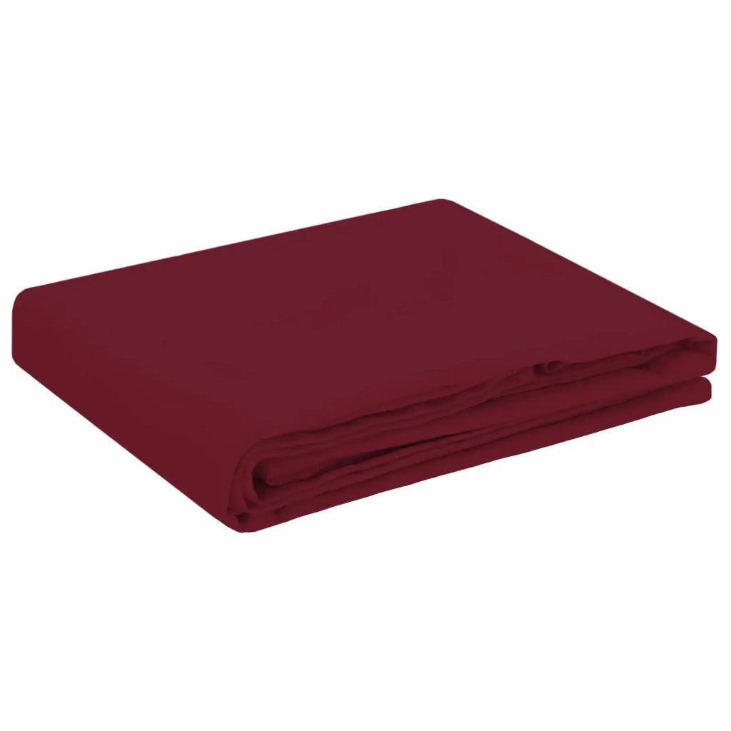 Tovaglia da Tavolo 5 pz Rosso Vino 90 x 90 cm Poliestere 42040176