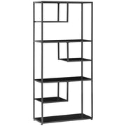 Libreria scaffale 7 livelli in metallo stile industriale ¨C Minimal ¨C 83x34x180 cm nero