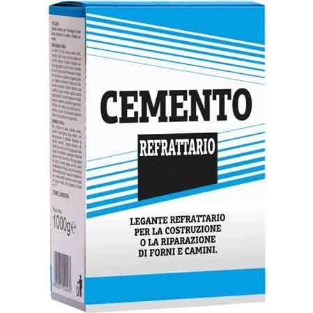 CEMENTO REFRATTARIO 5 kg - 4 pezzi