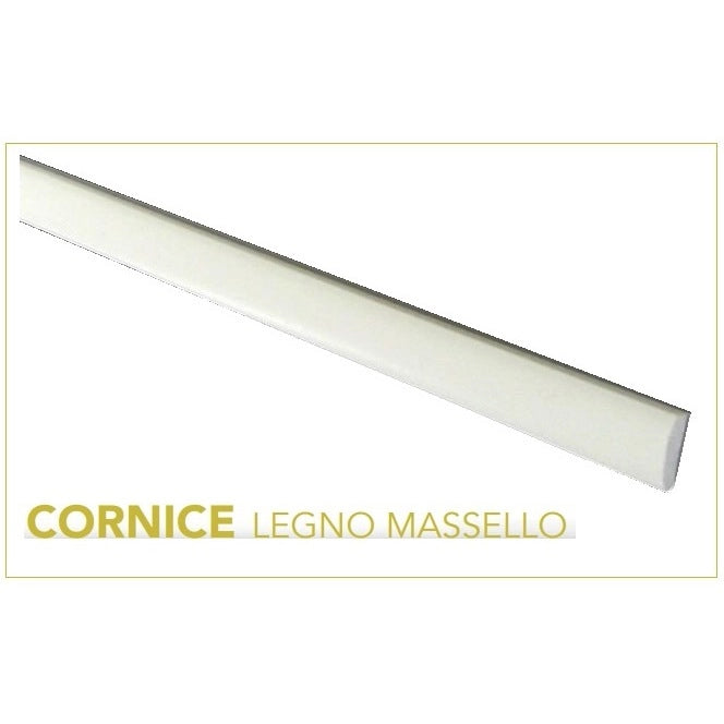 CORNICE MASSELLO 1.8X0.45X200CM BIANCO LACCATO