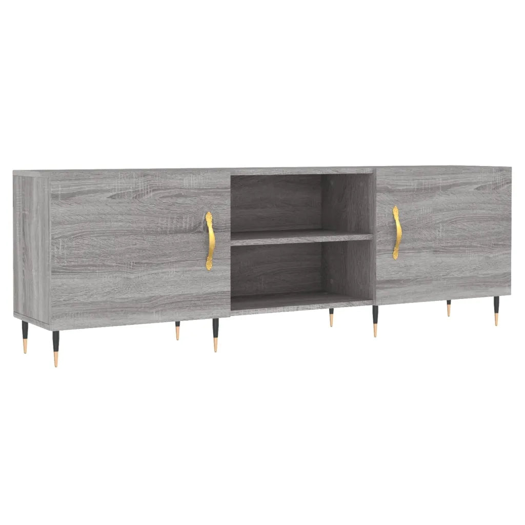 Mobile Porta TV Grigio Sonoma 150x30x50 cm in Legno Multistrato 829082