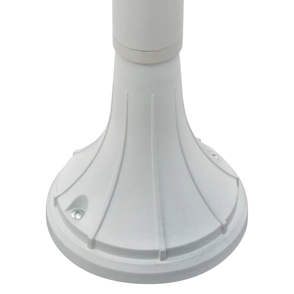 Lampione da Giardino E27 120 cm Alluminio Bianco 44210