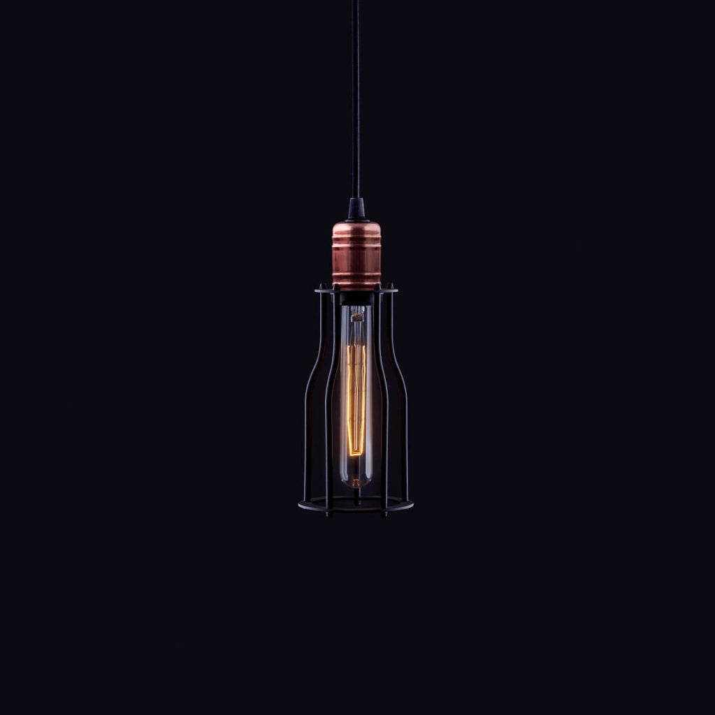 Lampada a sospensione Nowodvorski Workshop nera rame 6337