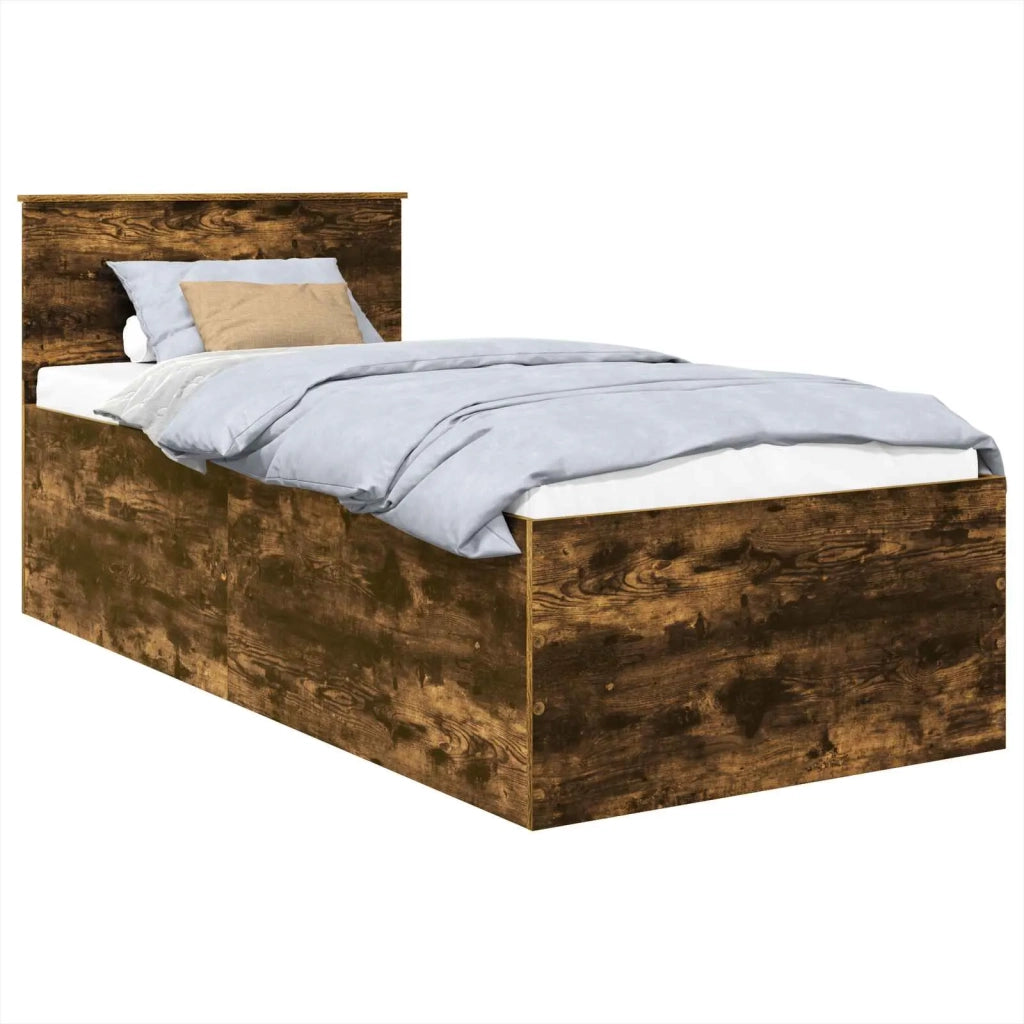 Struttura del letto Rovere fumé 90 x 200 cm Legno multistrato 3408624