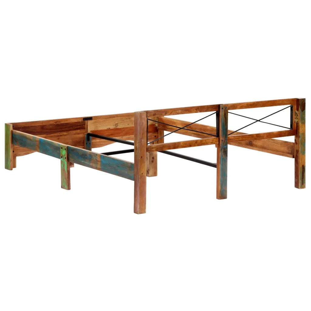 Giroletto senza Materasso in Legno di Recupero 160x200 cm 247667