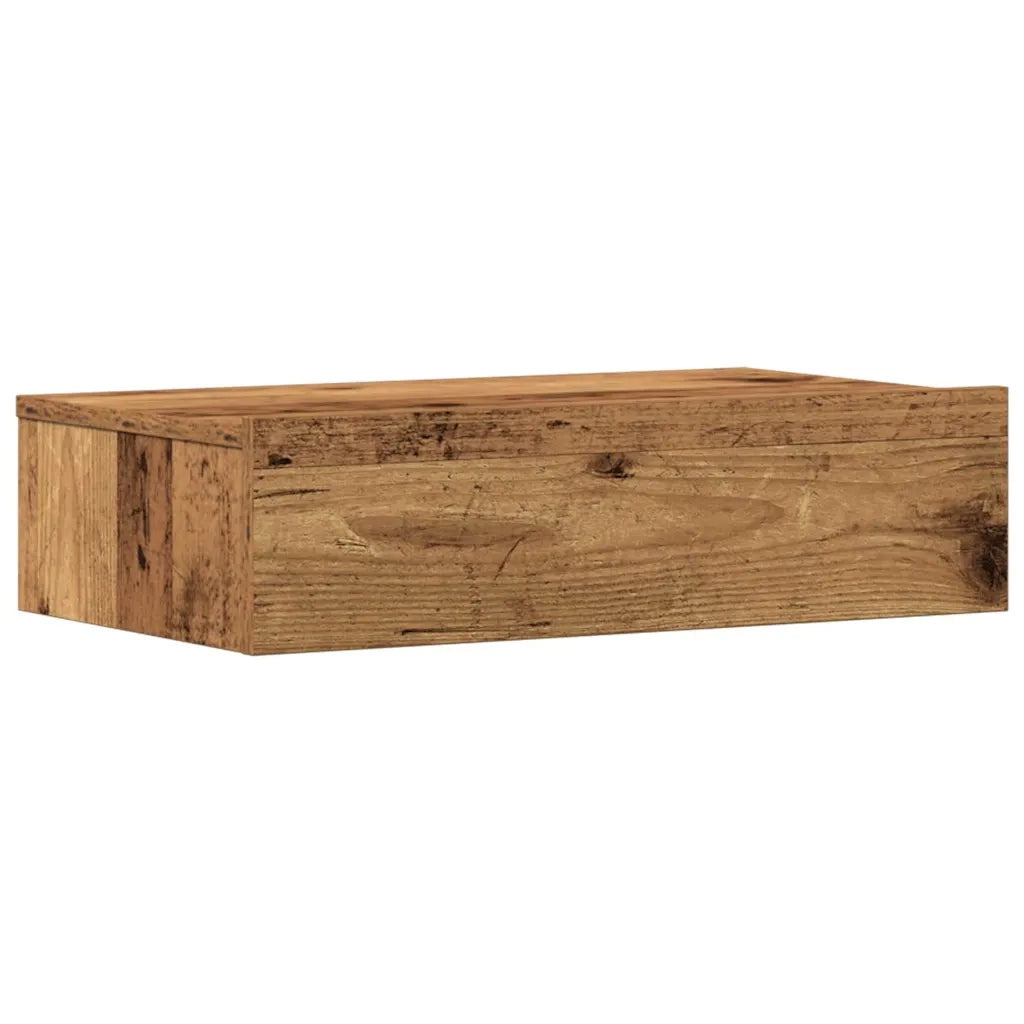 Comodino | Armadio da Notte | Mobiletto da notte Legno Antico 60x35 cm in Legno Multistrato