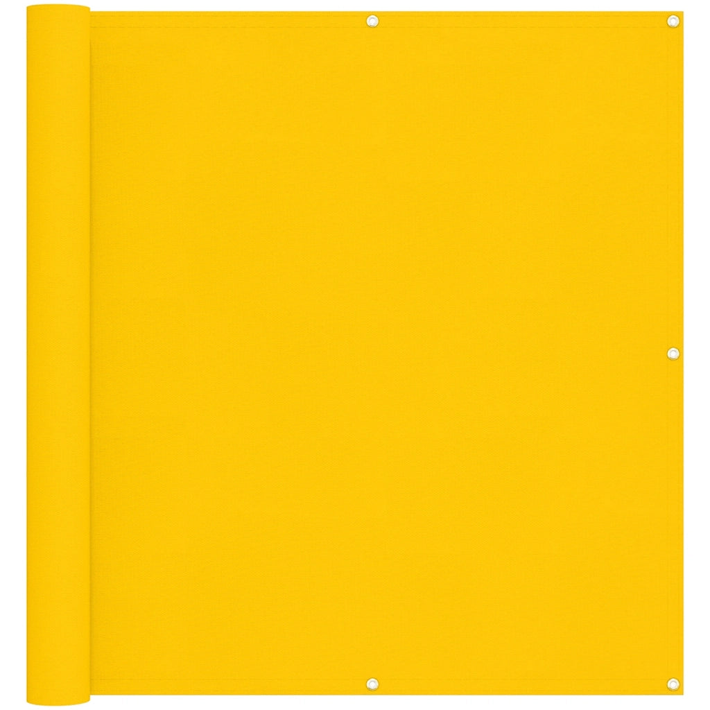 Schermo da balcone-Pannello per balcone Giallo 110 x 500 cm Tessuto Oxford