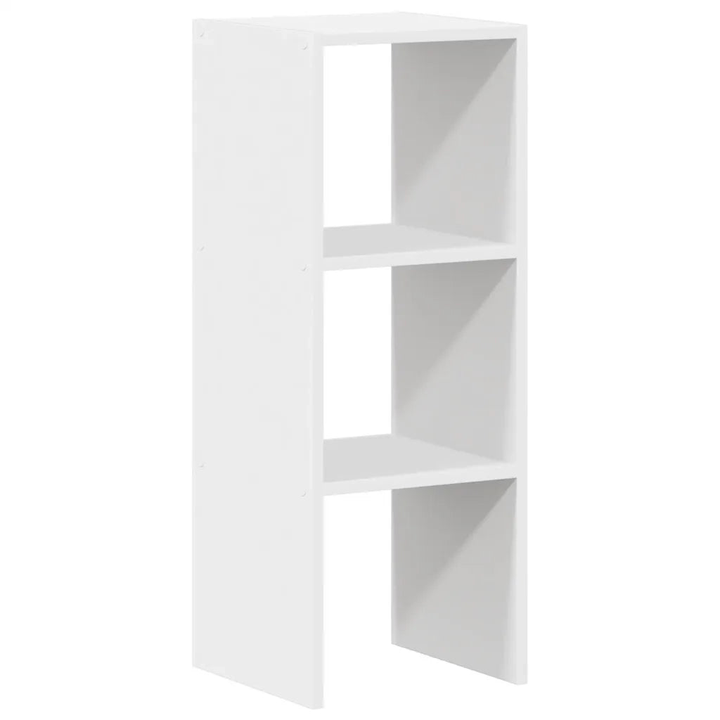 Libreria Impilabili Bianca 30x30x80 cm in Legno Multistrato 858803