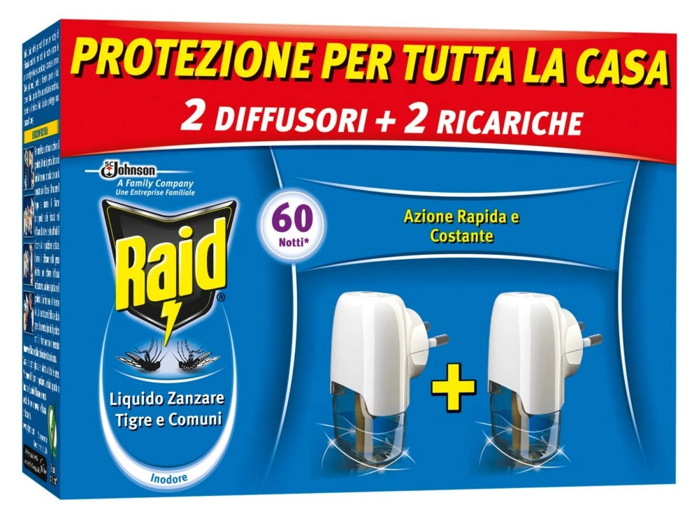 12pz raid elettroemanatore + liquido 30 notti promo 2+2 cod:ferx.98201