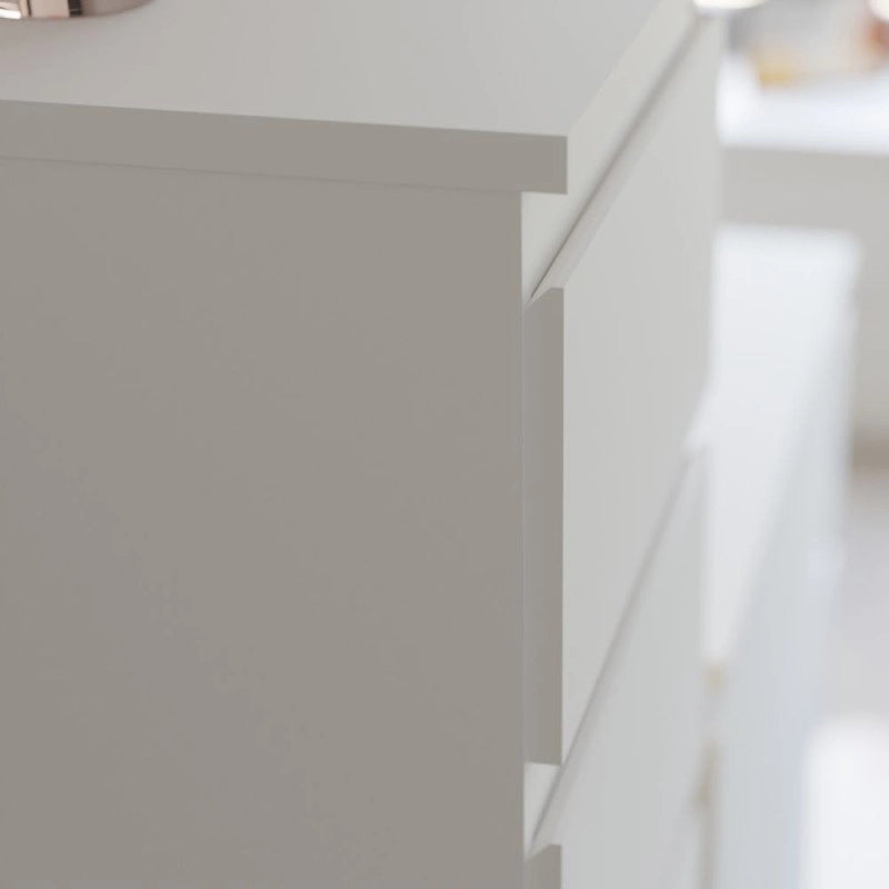 Comodino Morgan 2 cassetti 41.8 x 32.2 x H 49.3 cm. colore bianco