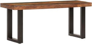 Banca industriale in legno riciclato 110 cm - Stile e unico