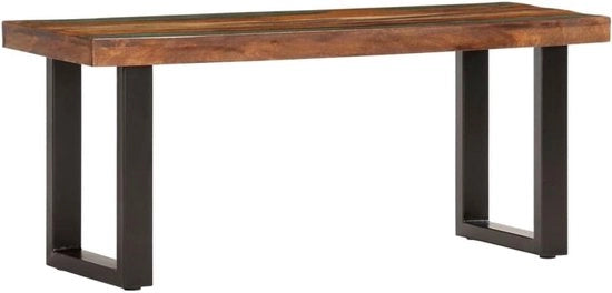 Banca industriale in legno riciclato 110 cm - Stile e unico