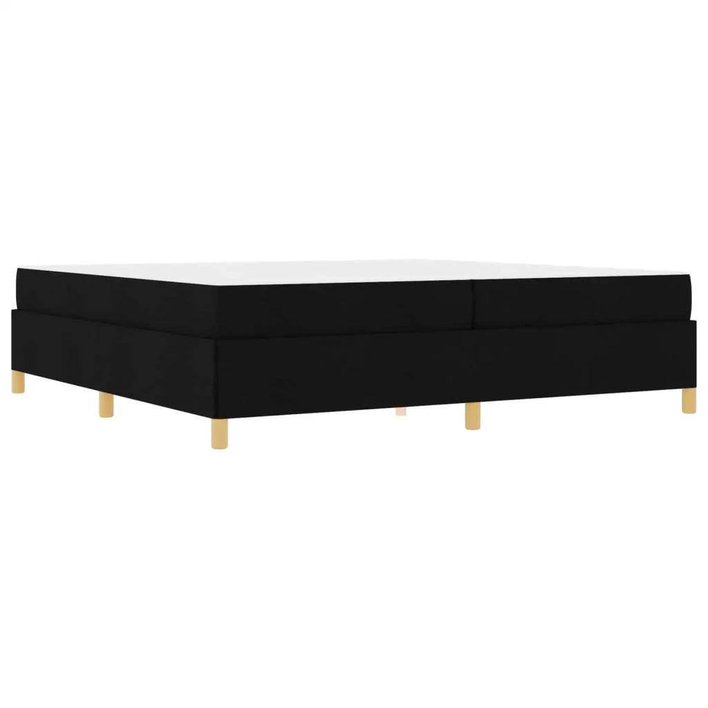 Struttura del letto con materasso Nero 200 x 200 cm Tessuto 3398964