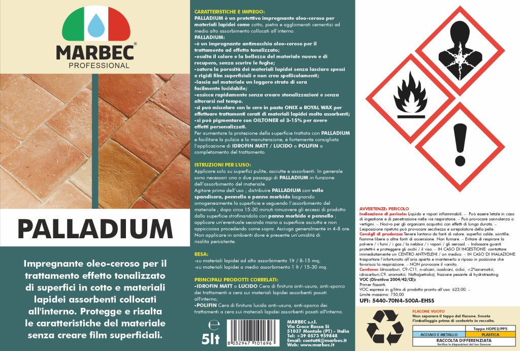 Trattamento cotto PALLADIUM   5LTx4Pz