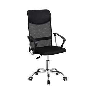 POLTRONA DIREZIONALE A GAS C/BRACCIOLI CLASSY NERO- 1,0 pz