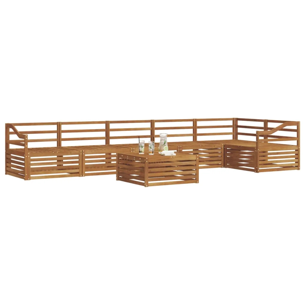 Set di divani da esterno 7 pcs Naturale 3373594