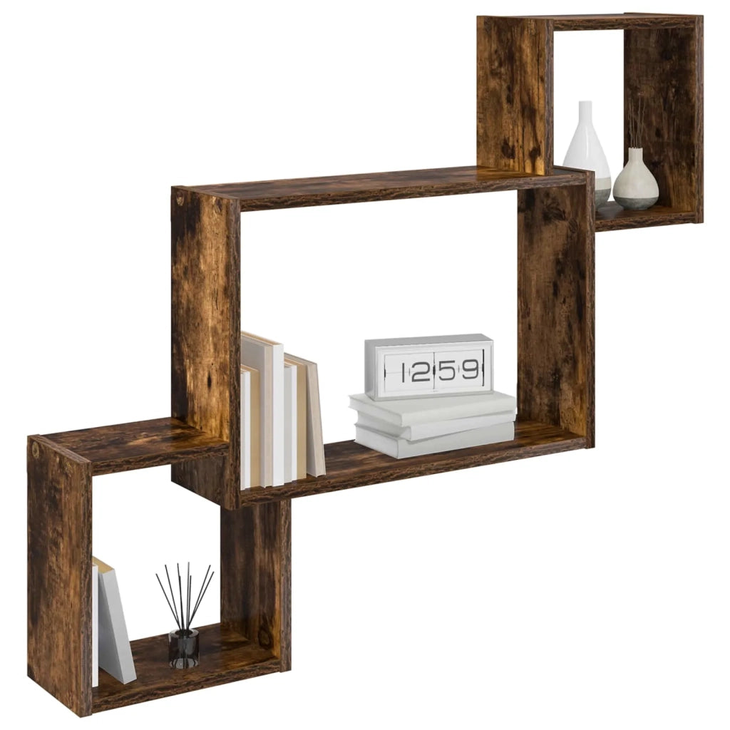 Scaffale da parete A parete Rovere Fumo 91,5 x 15 x 76 cm 8012120