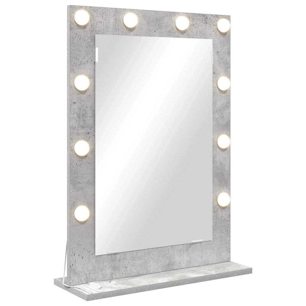 Specchio da Vanit¨¤-Specchio da Trucco Grigio cemento 70 x 50 x 18 cm