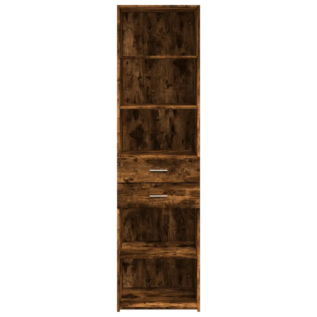 Credenza Rovere Fumo 50x42,5x185 cm in Legno Multistrato 3281459