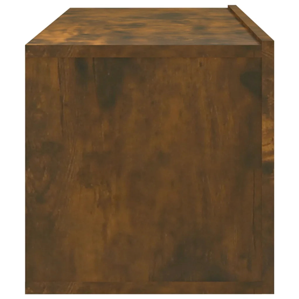Mobili Porta TV a Parete 4 pz Rovere Fumo 100x30x30 cm 3114195