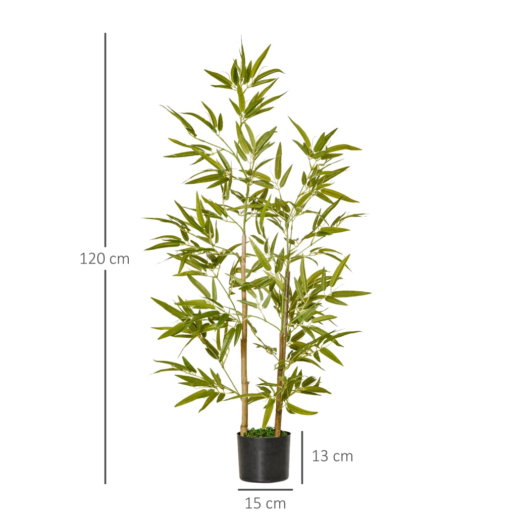 Pianta Artificiale Bamb¨´ Realistica ¨C Minimal ¨C 120 cm in Vaso