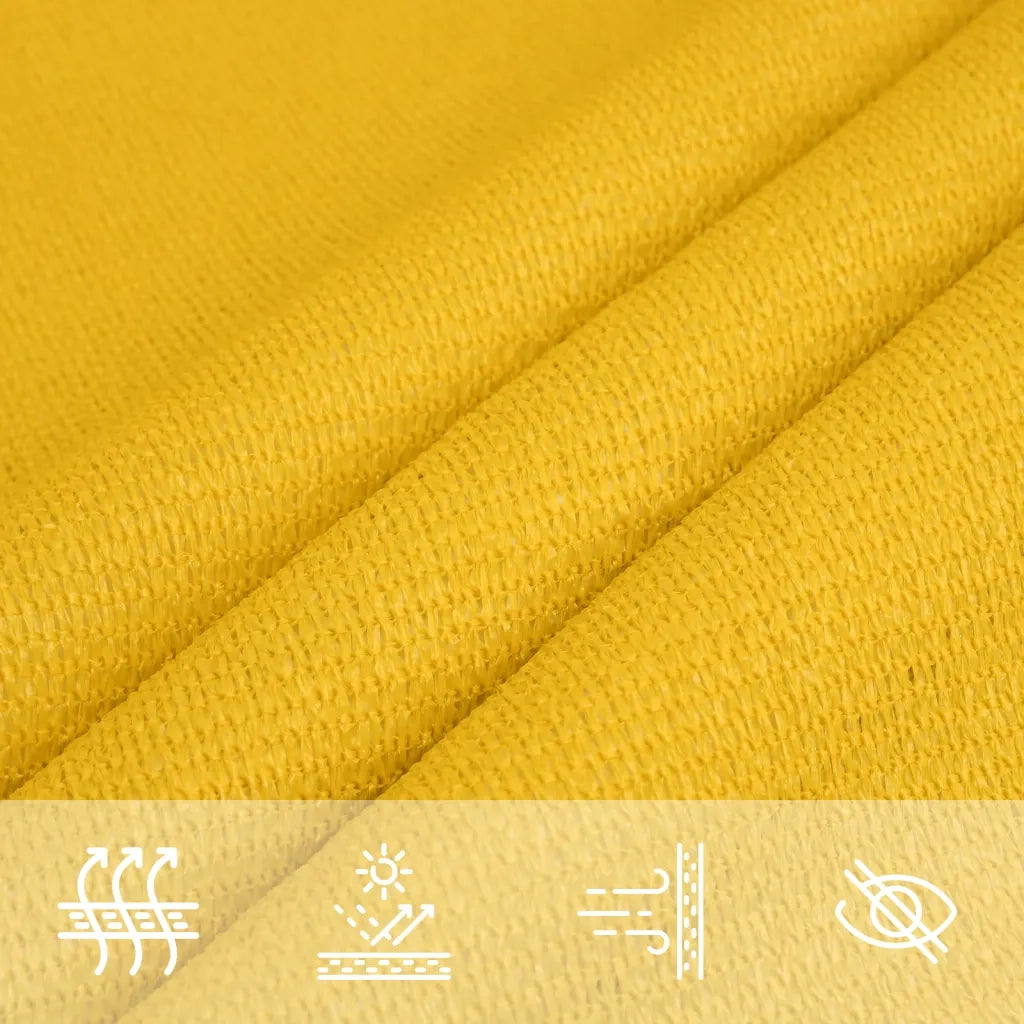 Vela Parasole-Telo Ombra-Vela Ombreggiante 160 g/m2 Gialla 2,5x5 m in HDPE