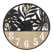 Orologio da Parete VKH257, Nero, Metallo, 60x2,5x60 cm