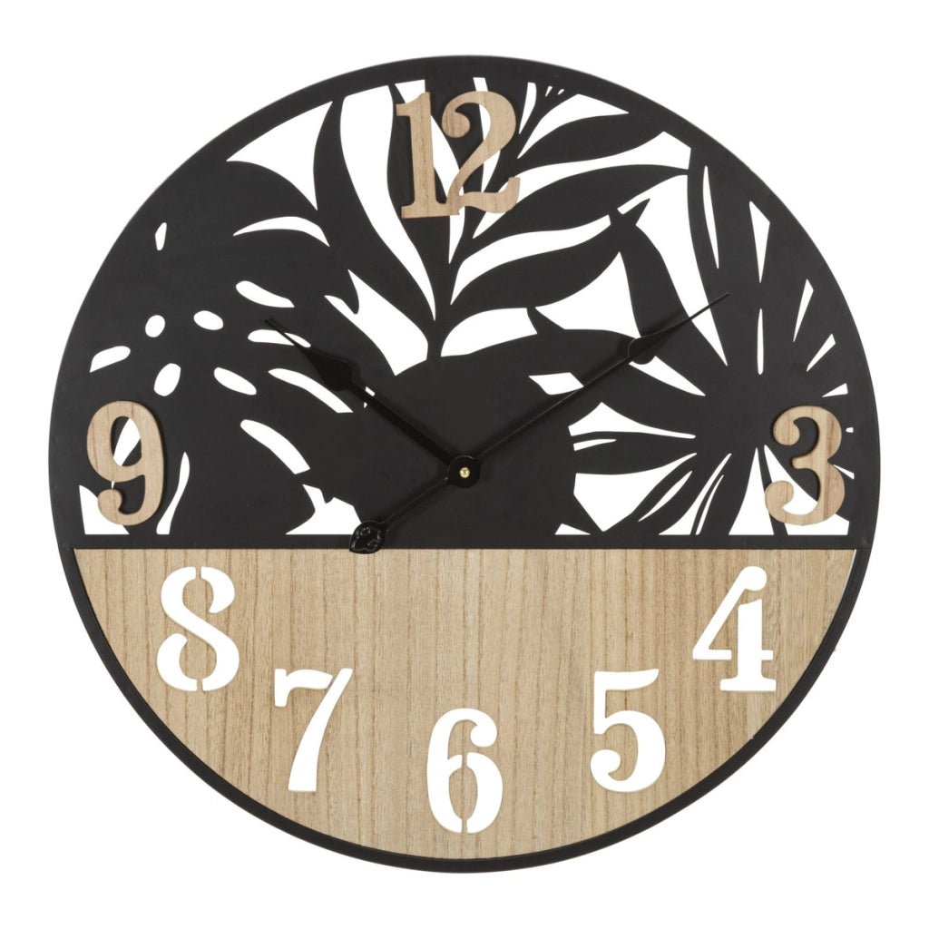 Orologio da Parete VKH257, Nero, Metallo, 60x2,5x60 cm