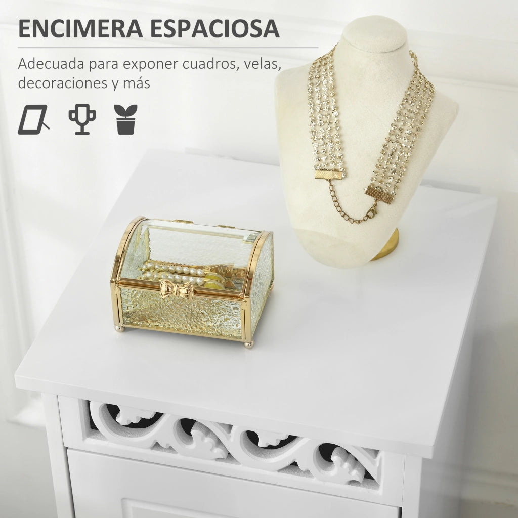 Cassettiera Bianco 3 Cassetti ¨C Minimal ¨C 29.8x29.8x68.5 cm