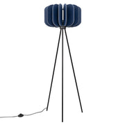 Lampada a sospensione e da terra moderna MULA con paralume in feltro, 45 cm, struttura nera
