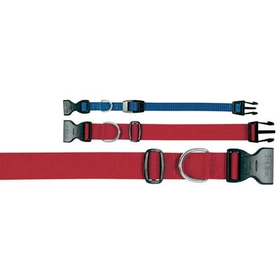 COLLARE NYLON - ROSSO CM 23-32- 6 pezzi