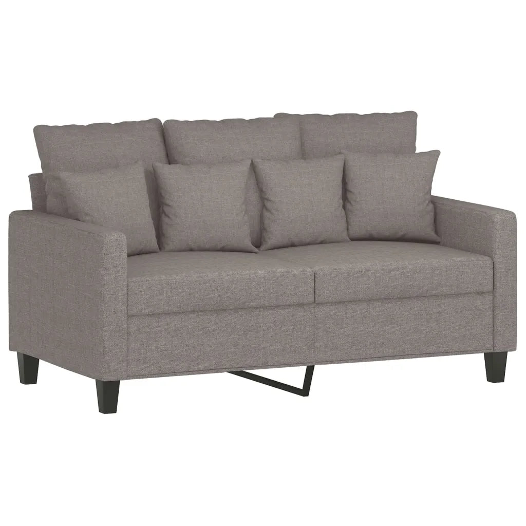 Set Divani 3 pz con Cuscini Tortora in Tessuto 3201639