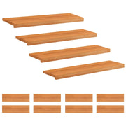 Tappeti per scale 12 pz 100 x 30 x 2 cm Marrone Chiaro 3446349