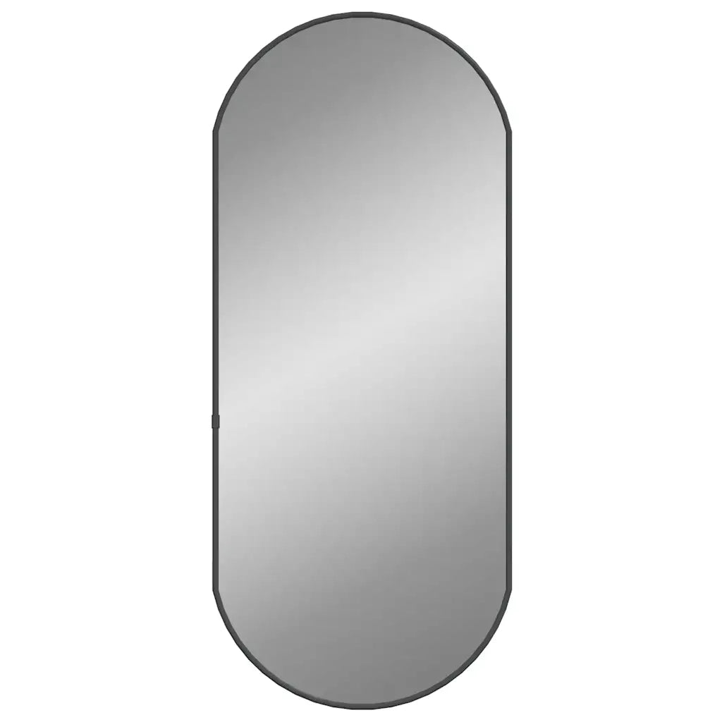 Specchio da Parete | Specchio decorativo Nero 70x30 cm Ovale