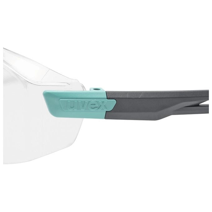 Uvex 9143295 i-lite Planet Occhiali di Sicurezza Policarbonato Antigraffio Antiappannante Protezione UV400 colore Antracite Turchese