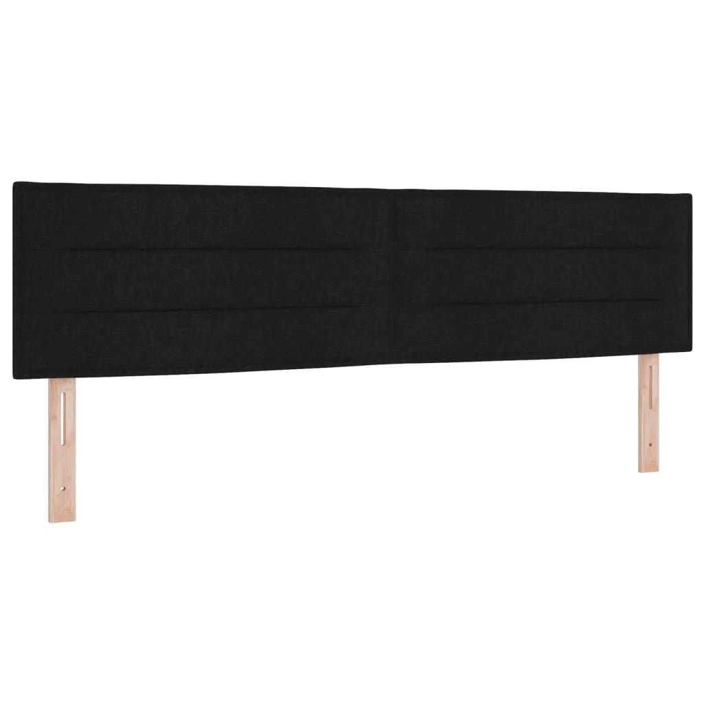 Letto box spring con materasso Nero 180 x 200 cm Tessuto 3450532