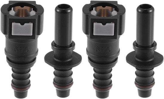 Connettore di decoupling 9,89mm SAE - Tubo di alimentazione 10,5mm - Nylon - Duraturo - Resistente alla corrosione - Installazione facile