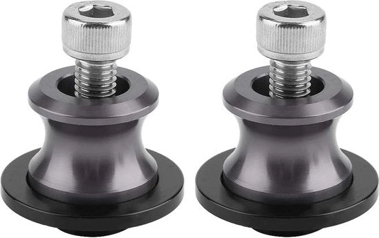 Sliders per Motocicletta Stand 2 pezzi 6 mm Motocicletta CNC Stand per Sospensione Posteriore Braccio Oscillante Stand per Bobina .