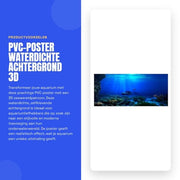 Poster PVC acquario 3D - zeewereld - decorazione - 122 * 46 cm