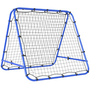 Rete da Calcio Rebounder Pieghevole ¨C Xylo ¨C Angolo Regolabile, 100x95x90 cm, Blu