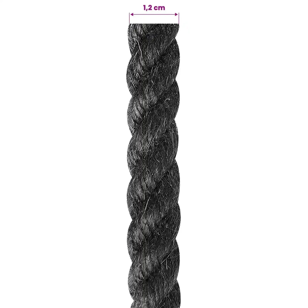 Corda di Juta 12 Nero 100% juta Tossa 42011617