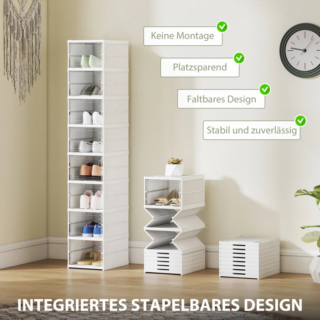 Scarpiera 8 Ripiani Folding ¨C Minimal ¨C Bianco