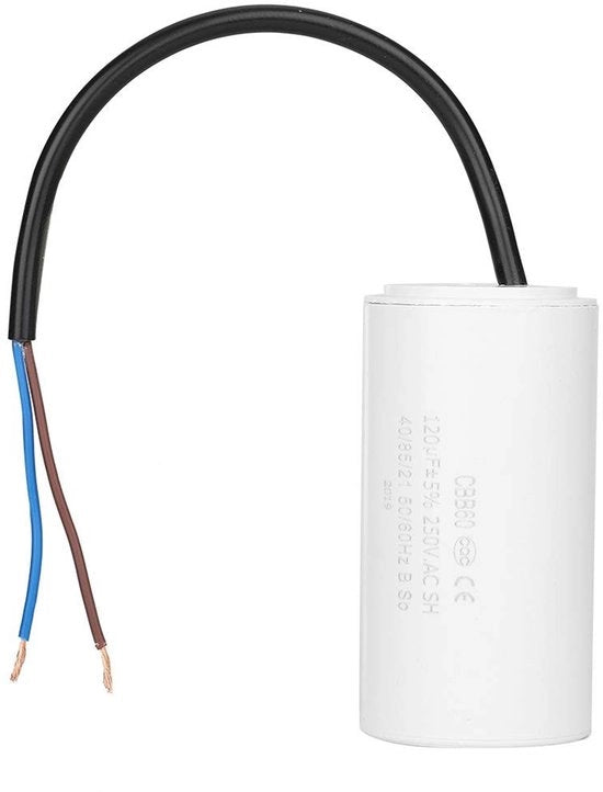 Condensatore 120μF CBB60 - Condensatore di scarico 250VAC - Duraturo e affidabile - 50/60Hz - Adatto per compressore di aria per motori