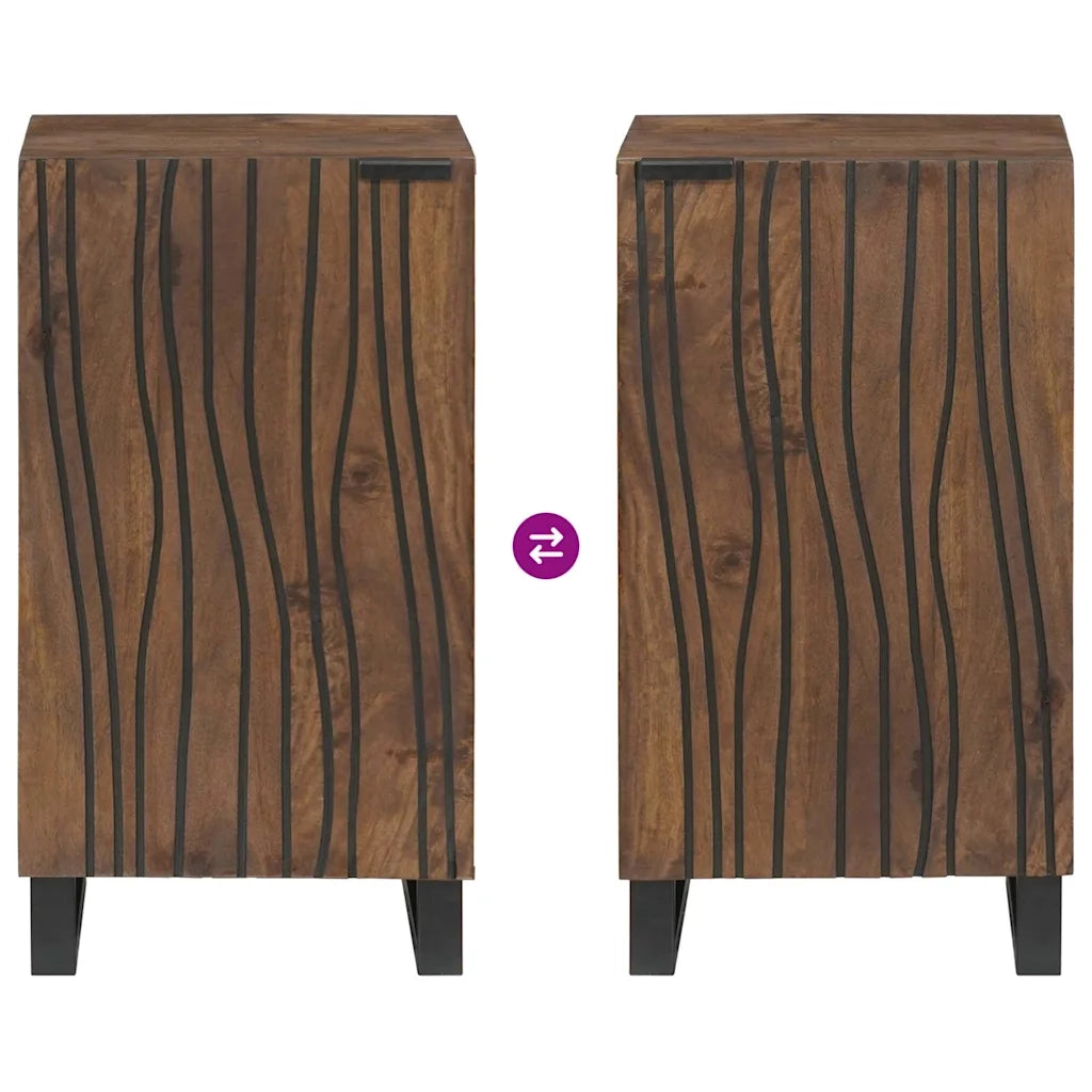 Sideboard Marrone 40 x 33 x 75 cm legno massello di mango 4018032