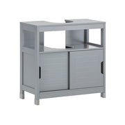 Mobile Sottolavabo Per Bagno Con Poggiapiedi FRG128-II-SG SoBuy