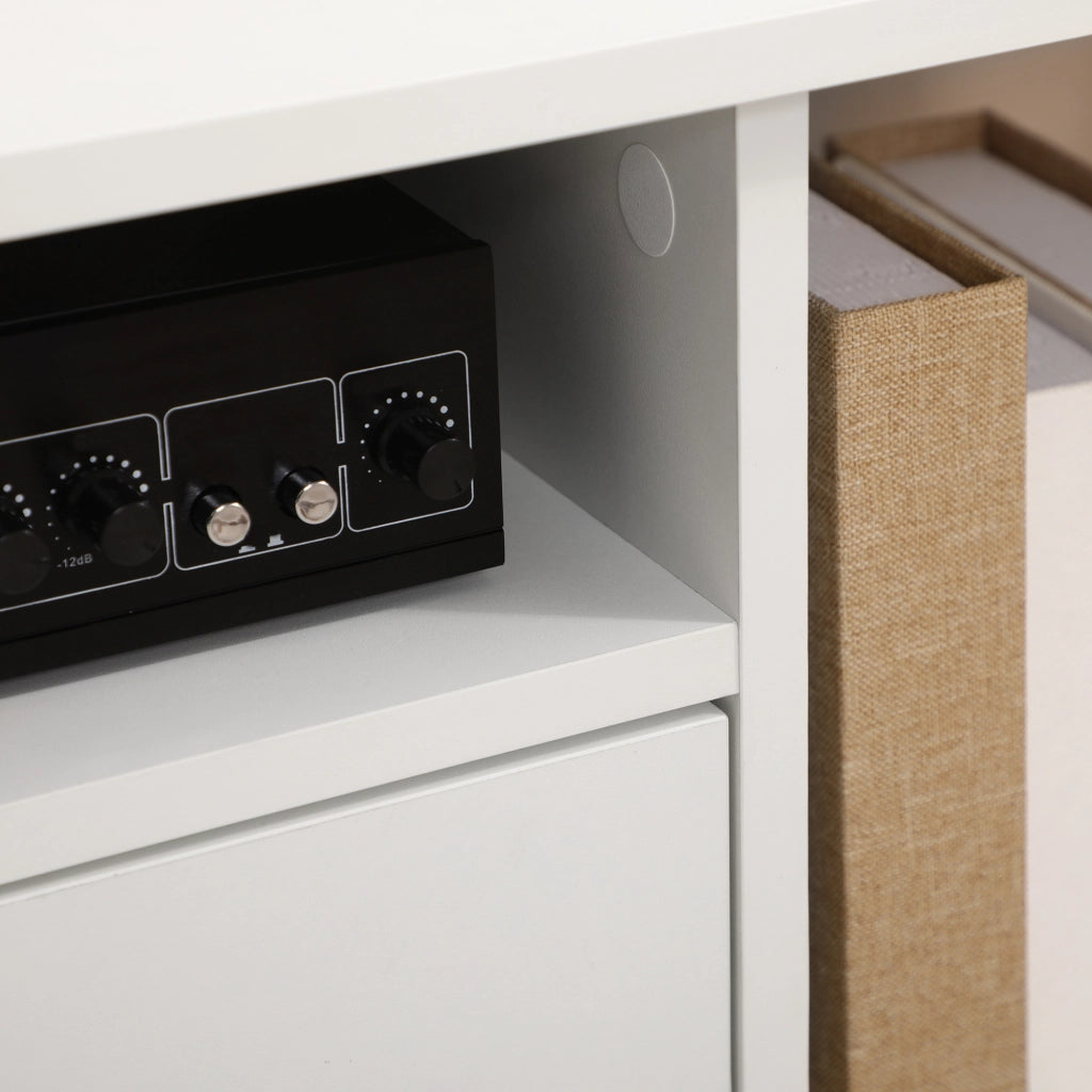 Mobile TV con Credenza ¨C Minimal ¨C Bianco 120x30x41 cm