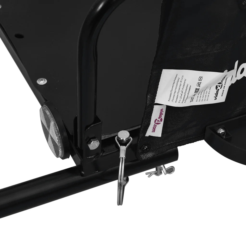 Rimorchio da Bici Nero Oxford e Ferro 94178